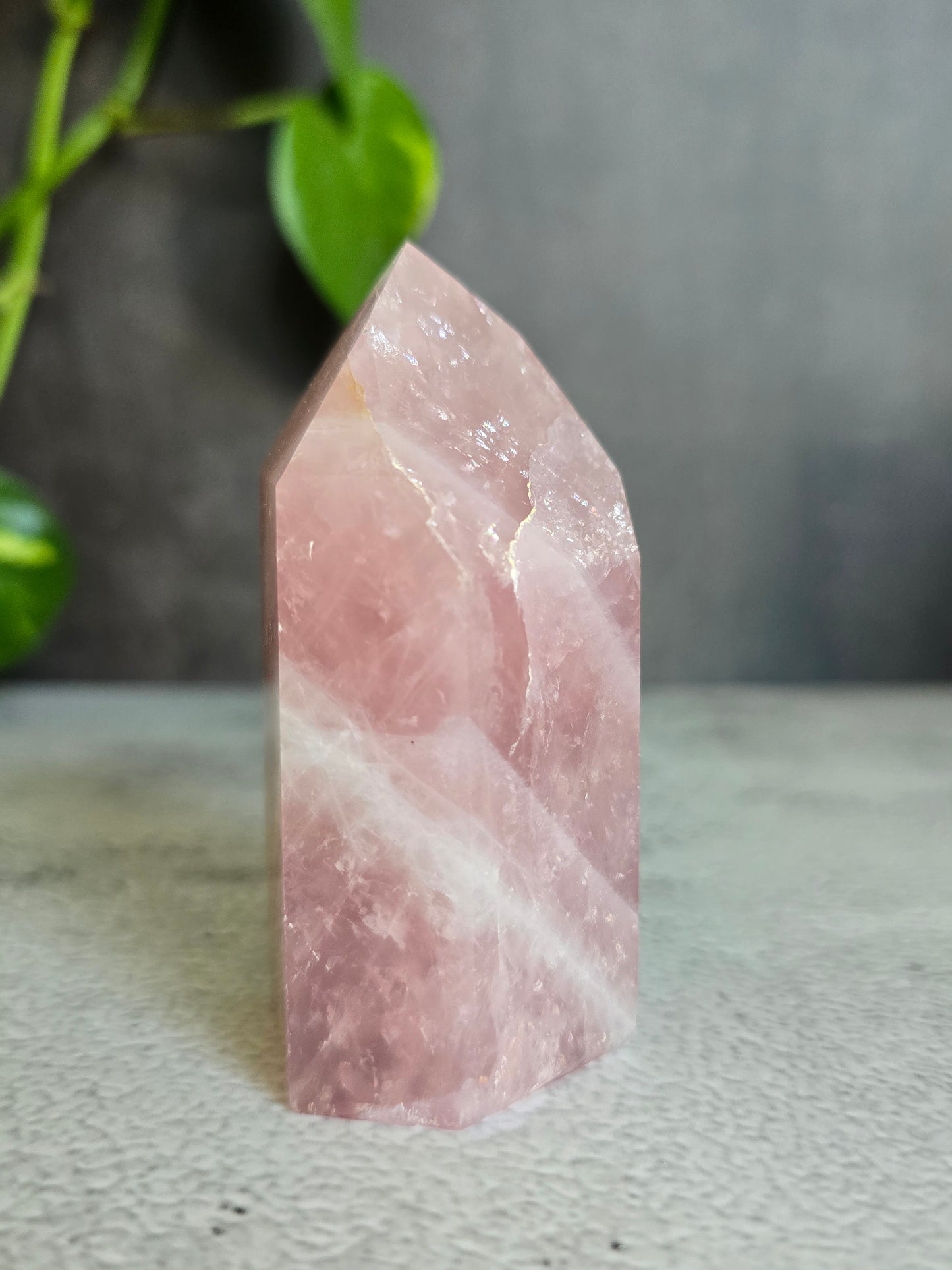 Brazilian Rose Quartz Tower