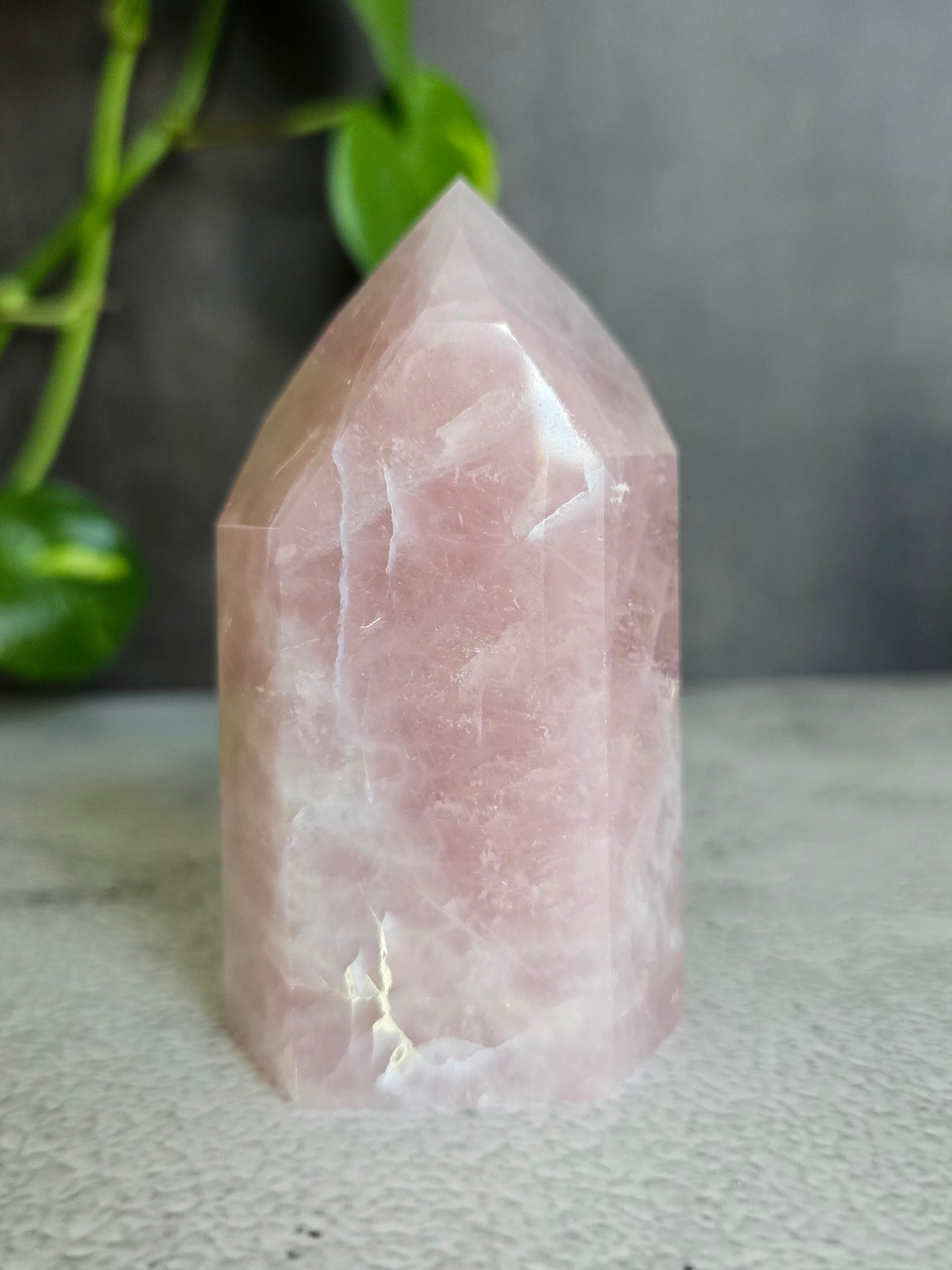 Brazilian Rose Quartz Tower