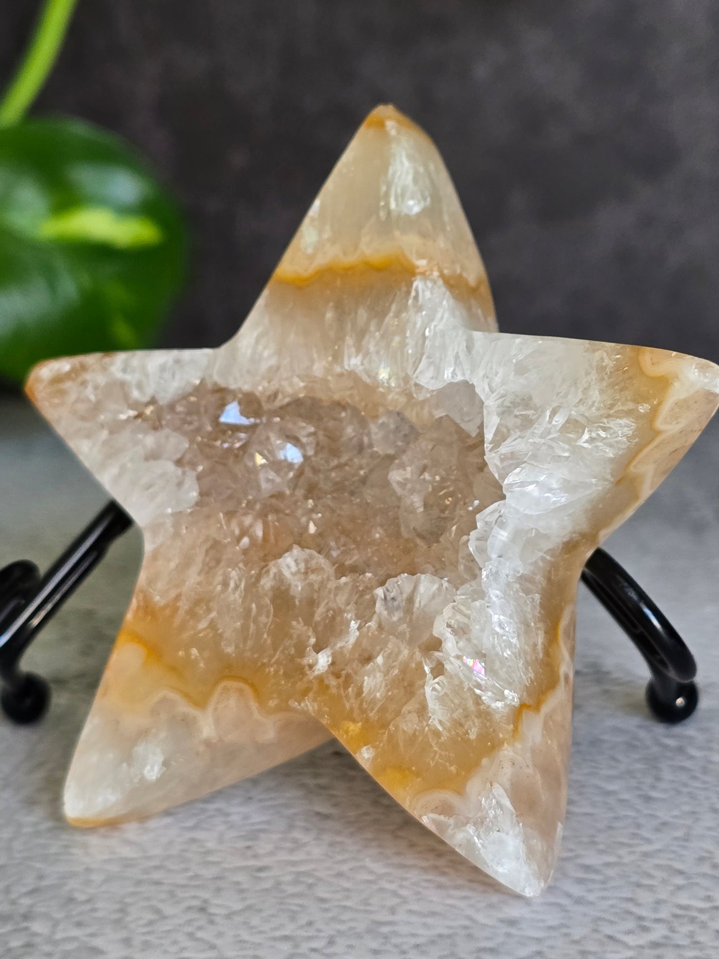 Druzy Agate Star