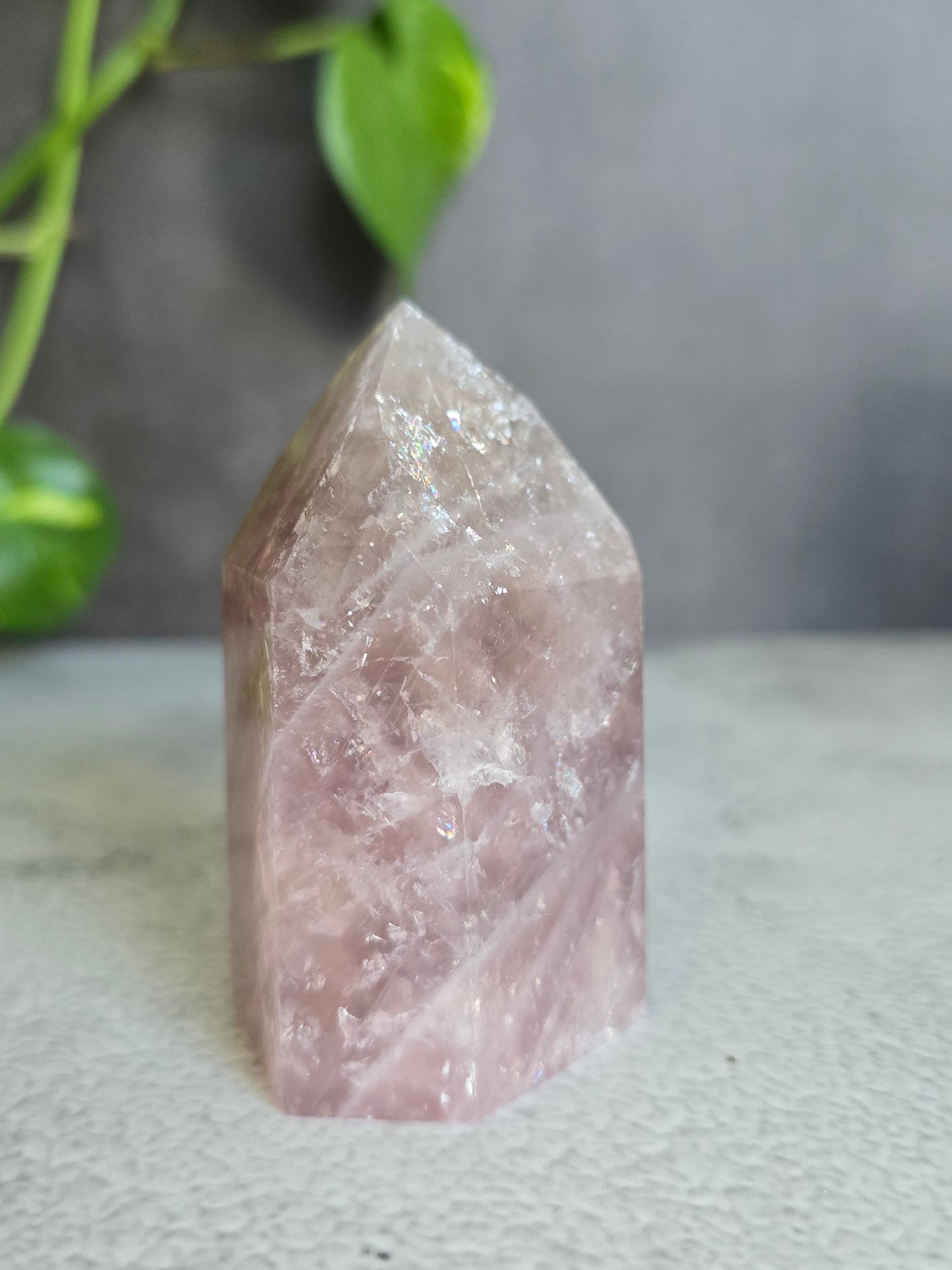 Brazilian Rose Quartz Tower