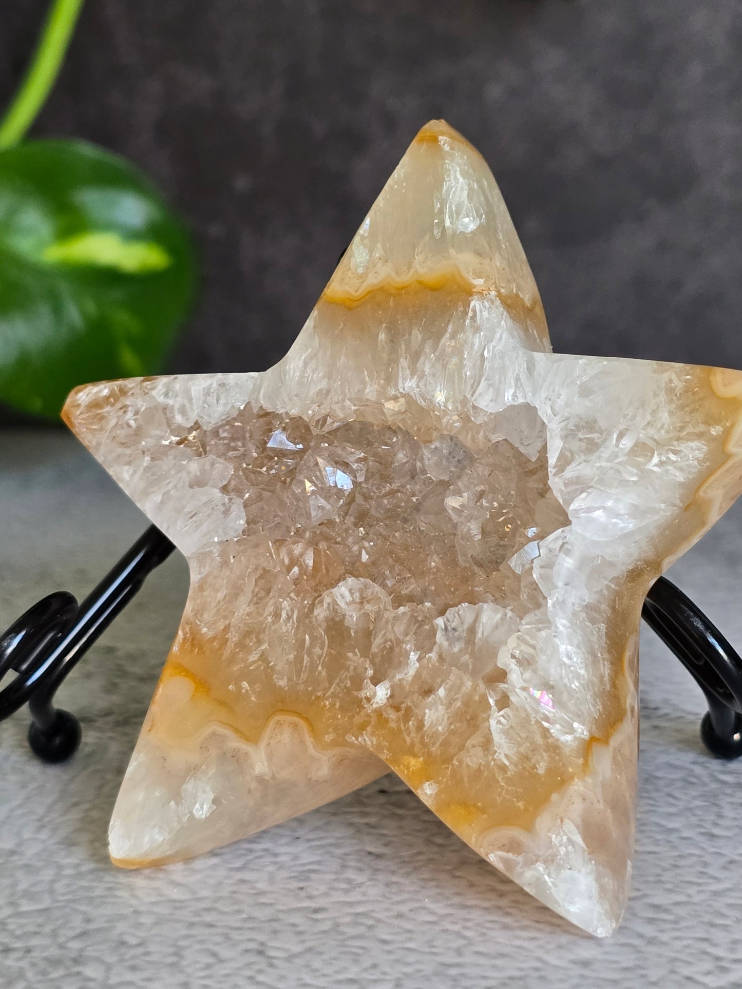 Druzy Agate Star