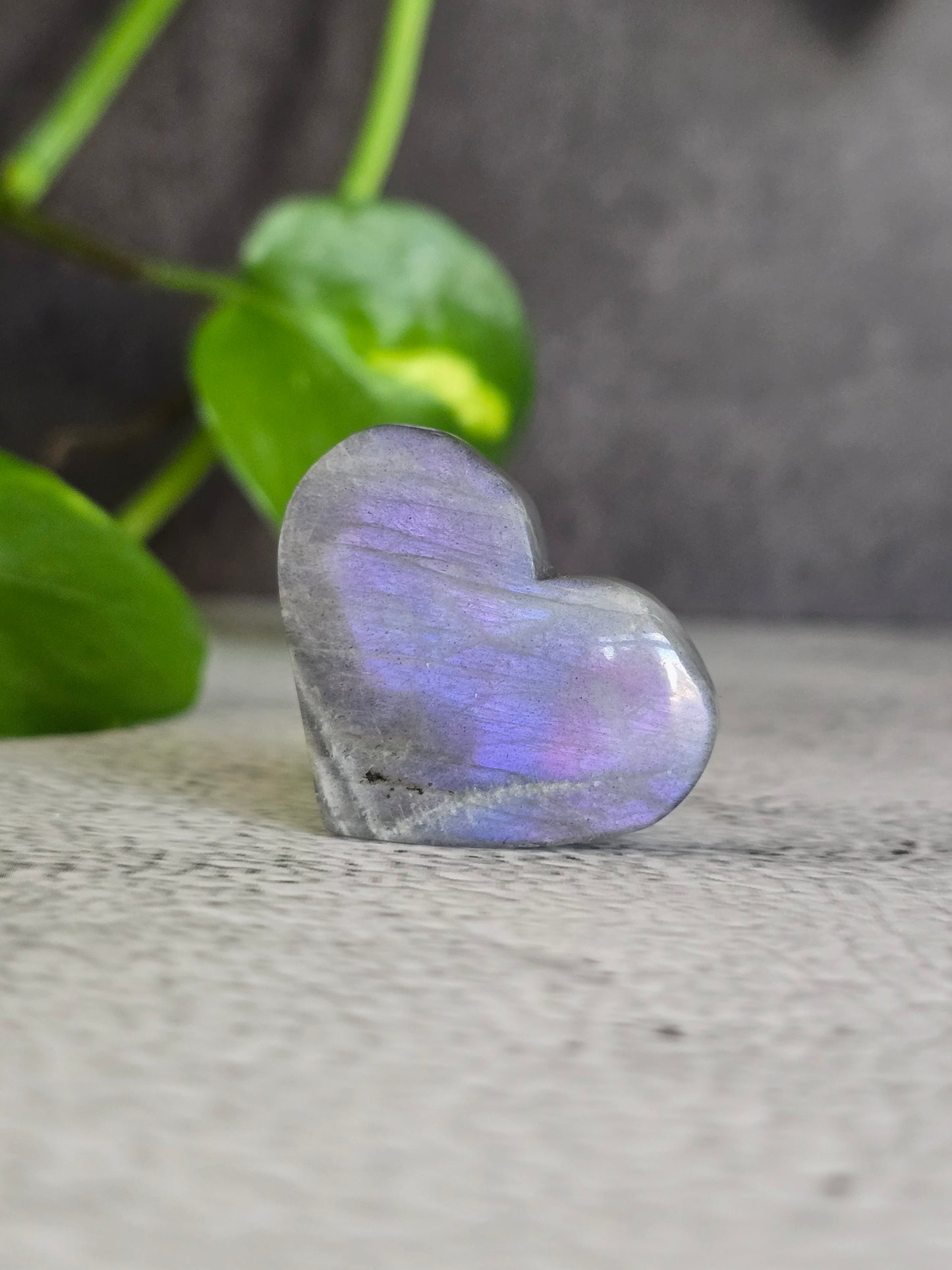 Labradorite Heart