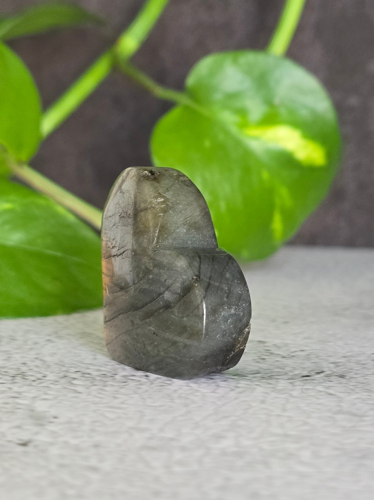 Labradorite Heart