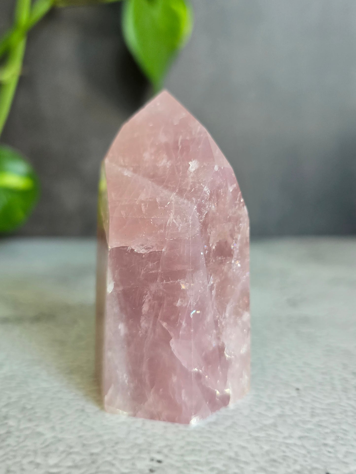 Brazilian Rose Quartz Tower