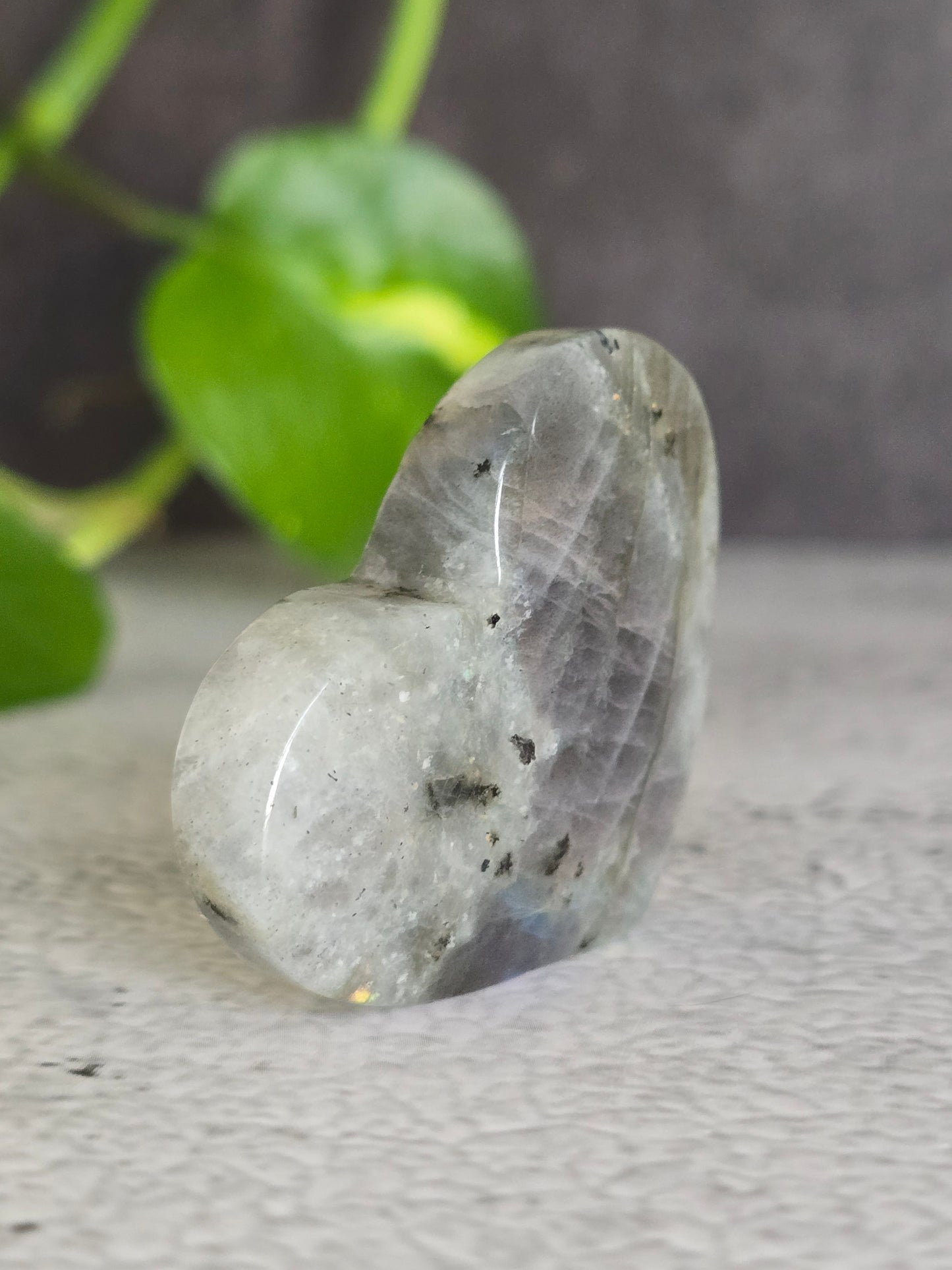 Labradorite Heart