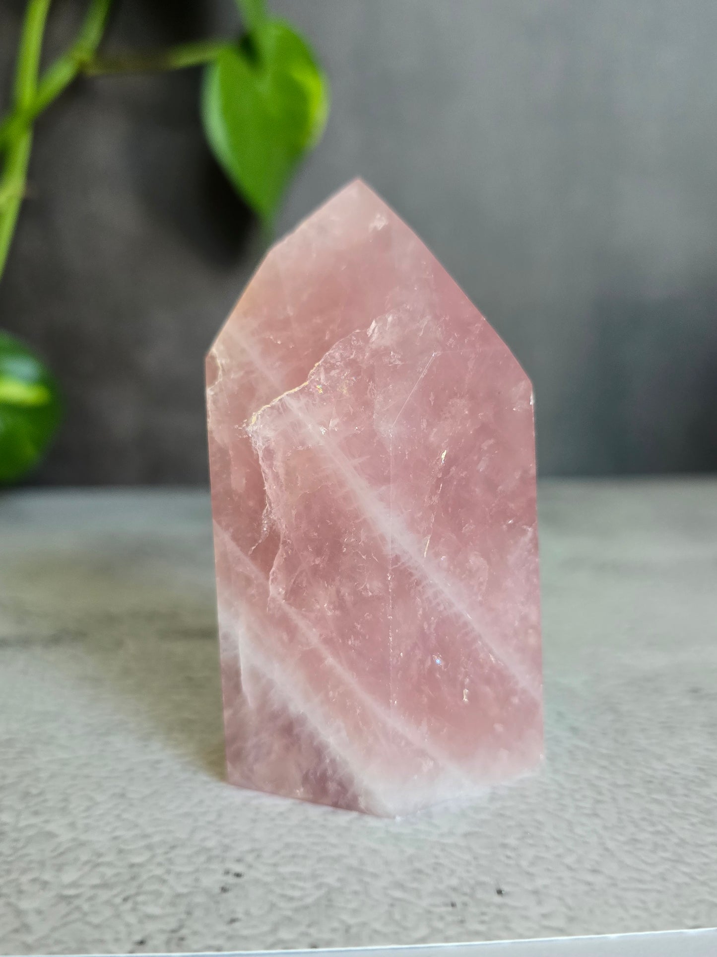 Brazilian Rose Quartz Tower