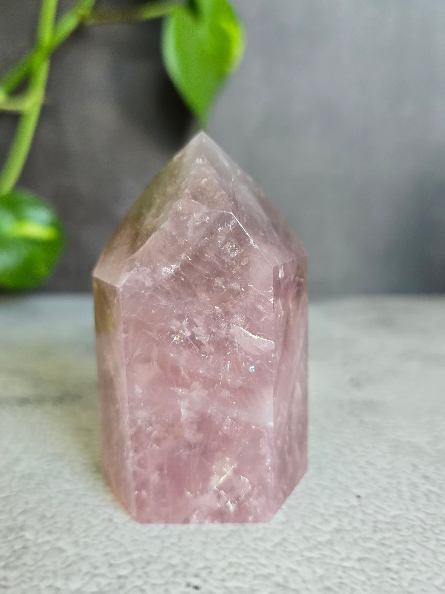 Brazilian Rose Quartz Tower