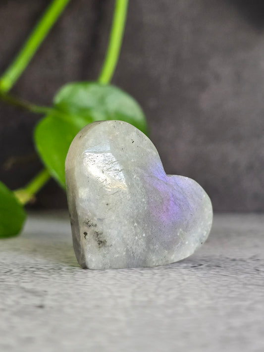 Labradorite Heart