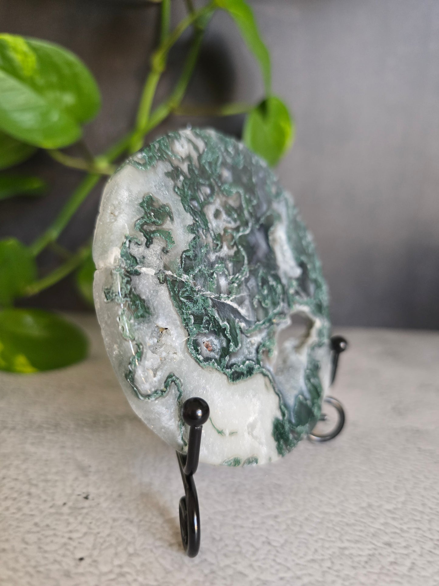 Moss Agate Disc