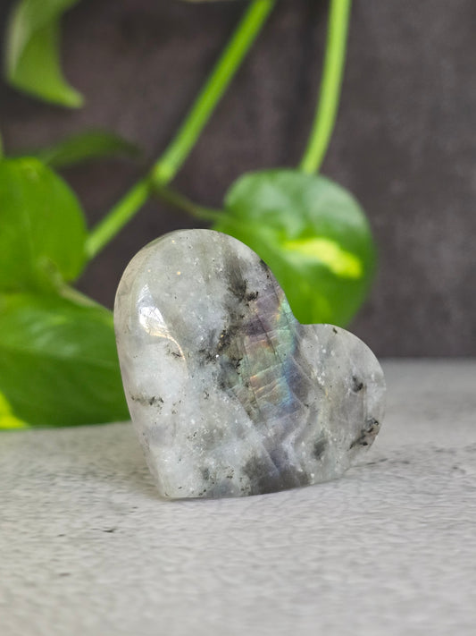 Labradorite Heart